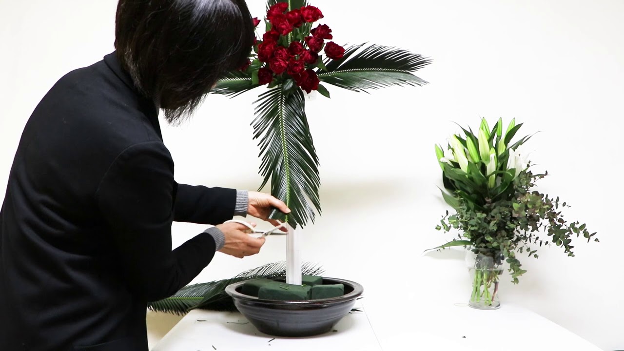 성전 꽃꽂이/a church flower arrangement/사순절 꽃꽂이