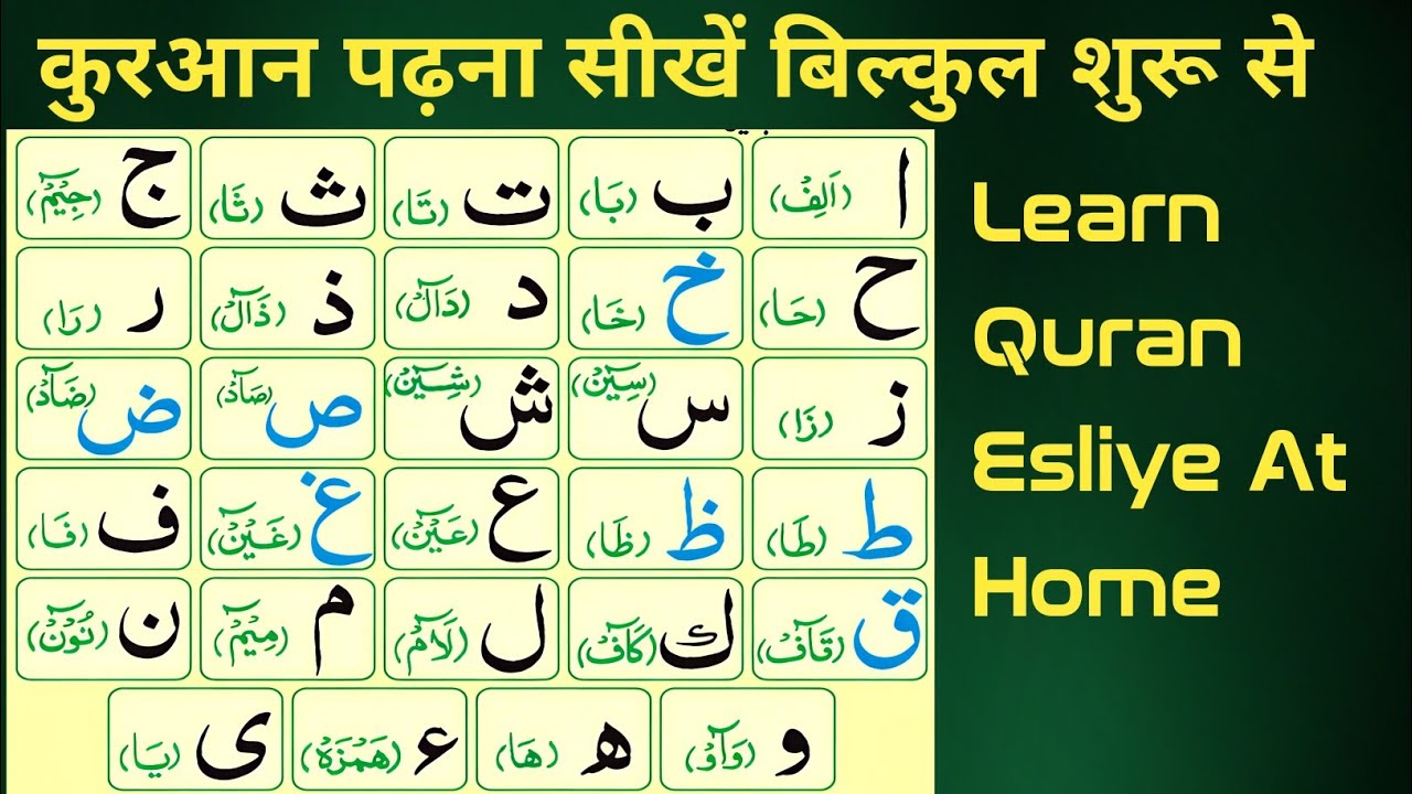 Madani Qaida: Lesson 1 (हुरूफ़ ए मुफ़रदात) 💯 | आसान तरीक़े से सीखें