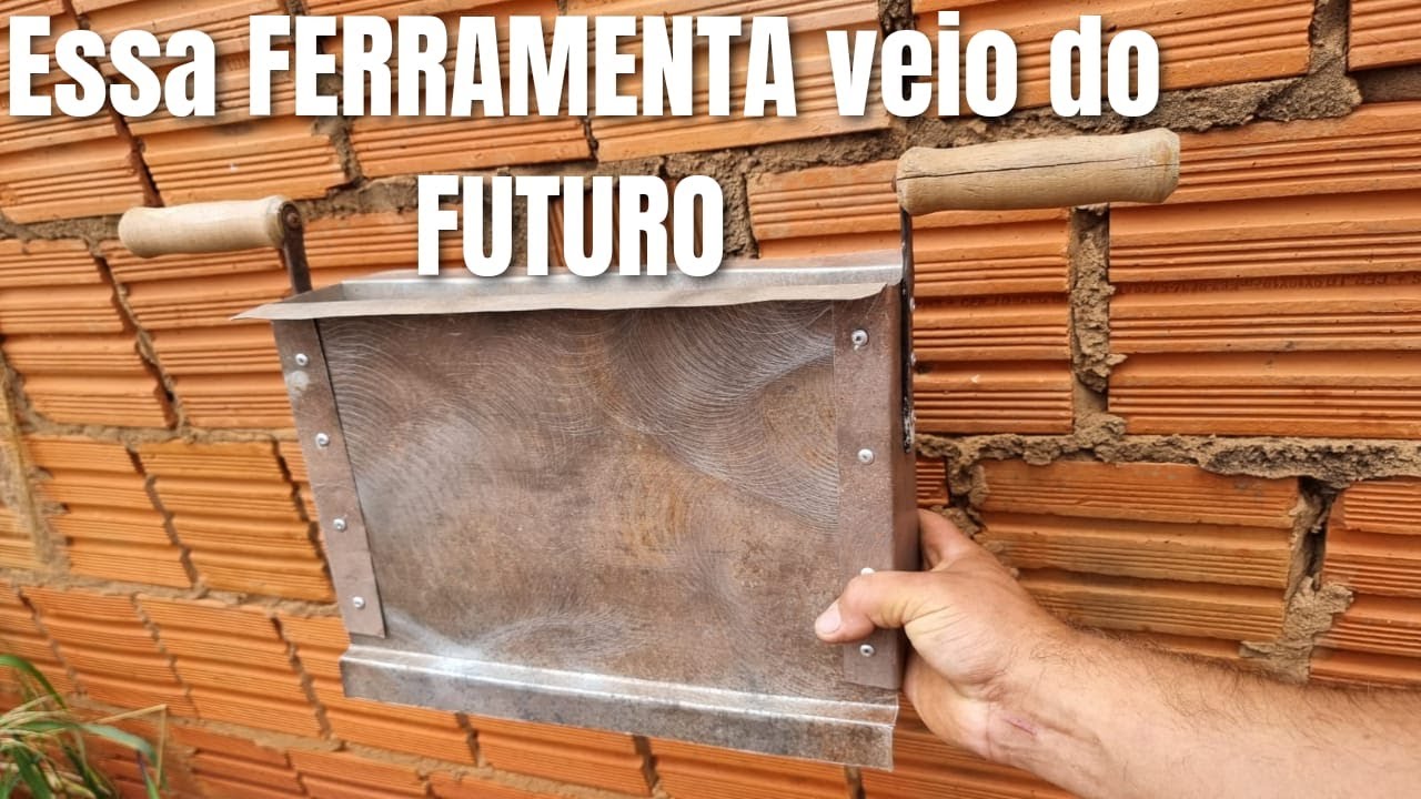 Pedreiro Inova Ao Fazer ferramenta Pra Assentar 1000 Mil  Blocos