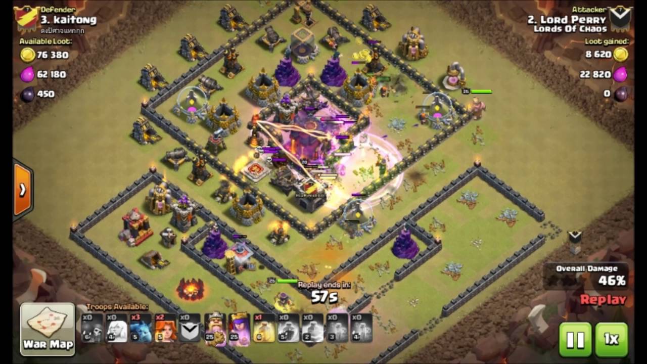3 Star Attack - Th10 Queen Walk- Mass Valk
