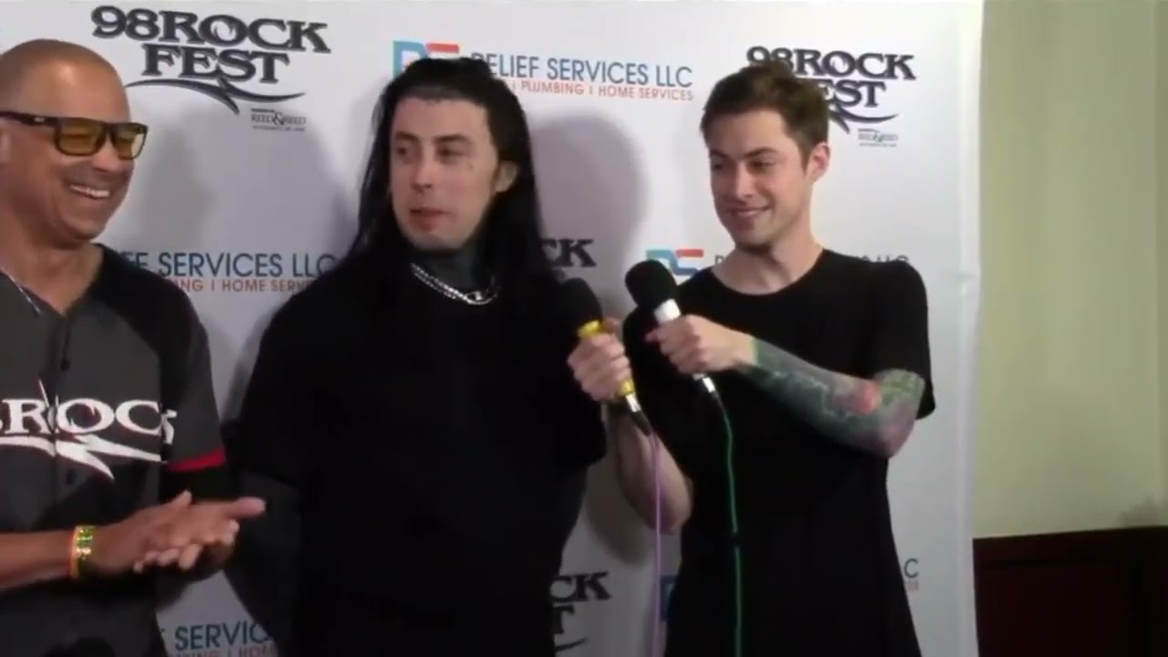 Ronnie Radke and Luke Holland interview at 98RockFest, Tampa 4/21/2023