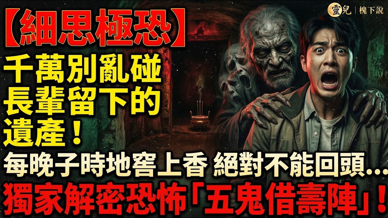 【細思極恐】千萬別亂碰長輩留下的遺產！每晚子時地窖上香絕對不能回頭    獨家解密恐怖「五鬼借壽陣」#靈異故事 #鬼故事 #五鬼借壽