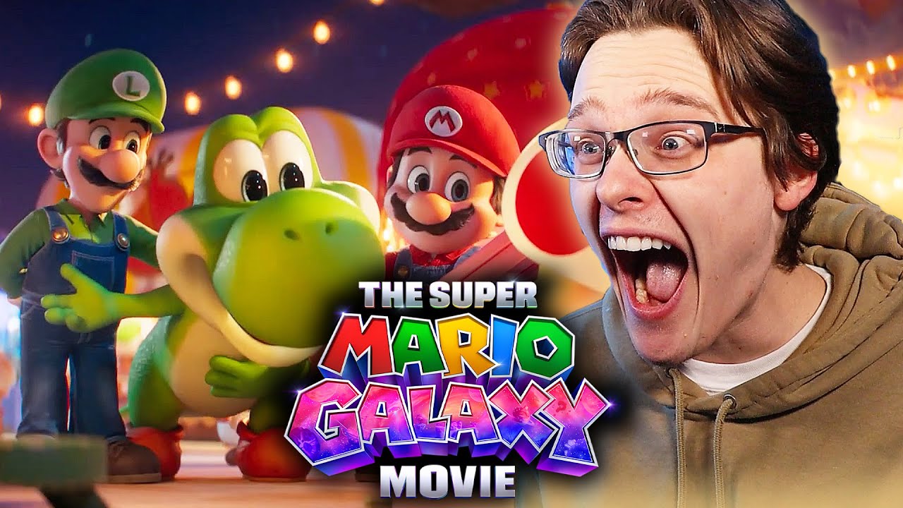THE SUPER MARIO GALAXY MOVIE Yoshi First Look REACTION!