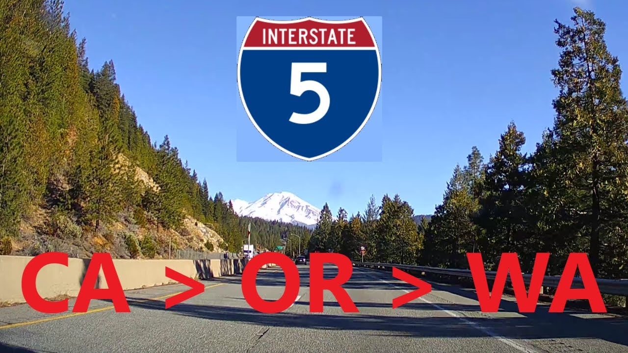 Interstate 5 North Time Lapse in 2 Hours (10x speed)