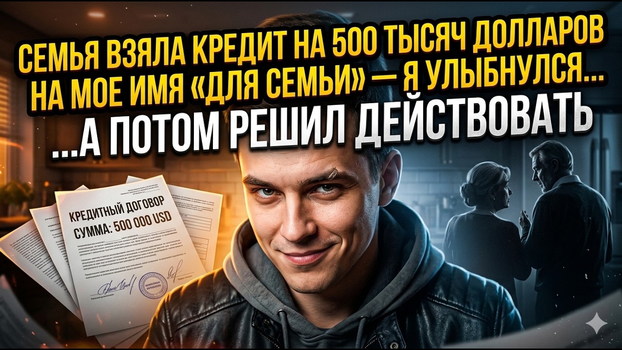 Семья взяла кредит на 500 тысяч долларов на мое имя «для семьи» — я улыбнулся… А потом решил действо