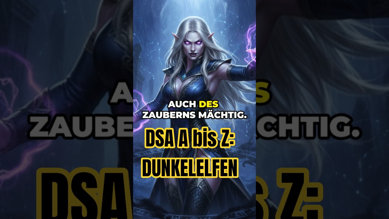 The Dark Elves in DSA (The Dark Eye) #dasschwarzeauge #dsa #dunmkelelfen #pardona