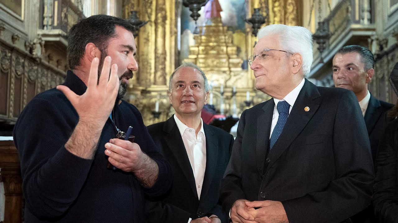 Mattarella visita il centro storico di Guimarães