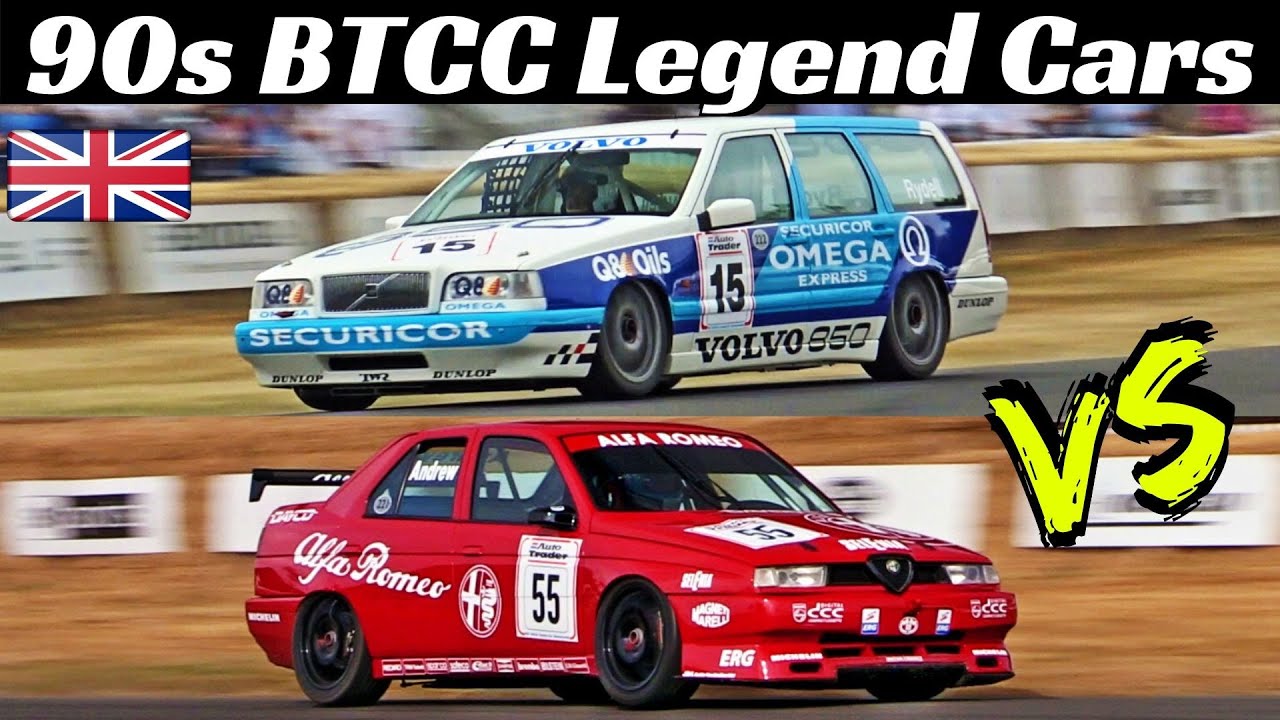 Volvo 850 Estate ex Rydell & Alfa Romeo 155 TS ex Tamburini - 90s BTCC Legend Cars at Goodwood FOS