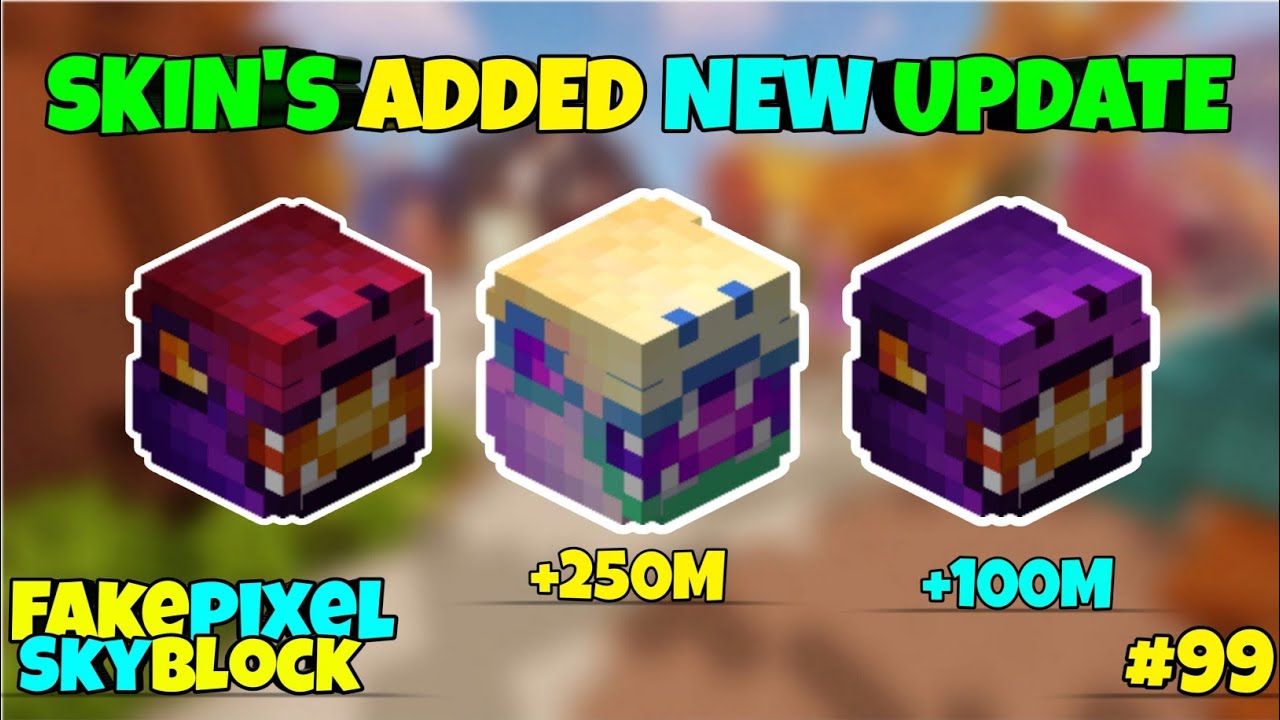 Skins of Pets added New Update in Fakepixel Skyblock