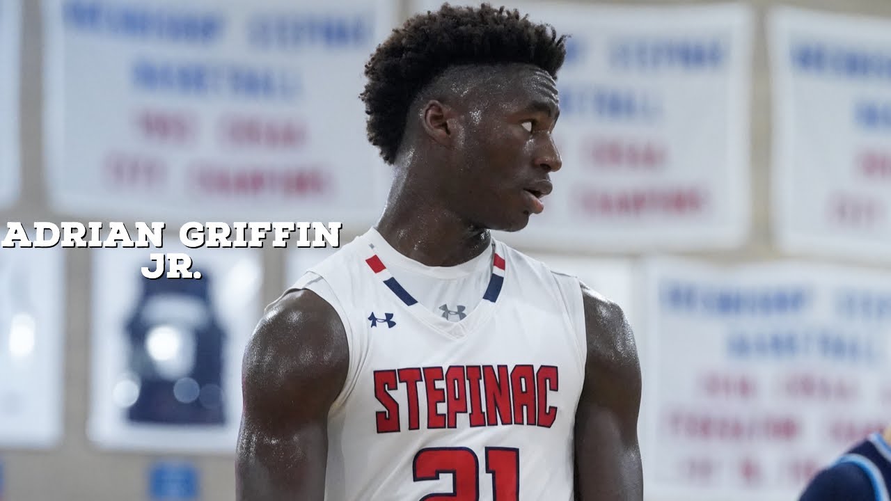 Duke commit Adrian Griffin Jr goes crazy during his season opener!