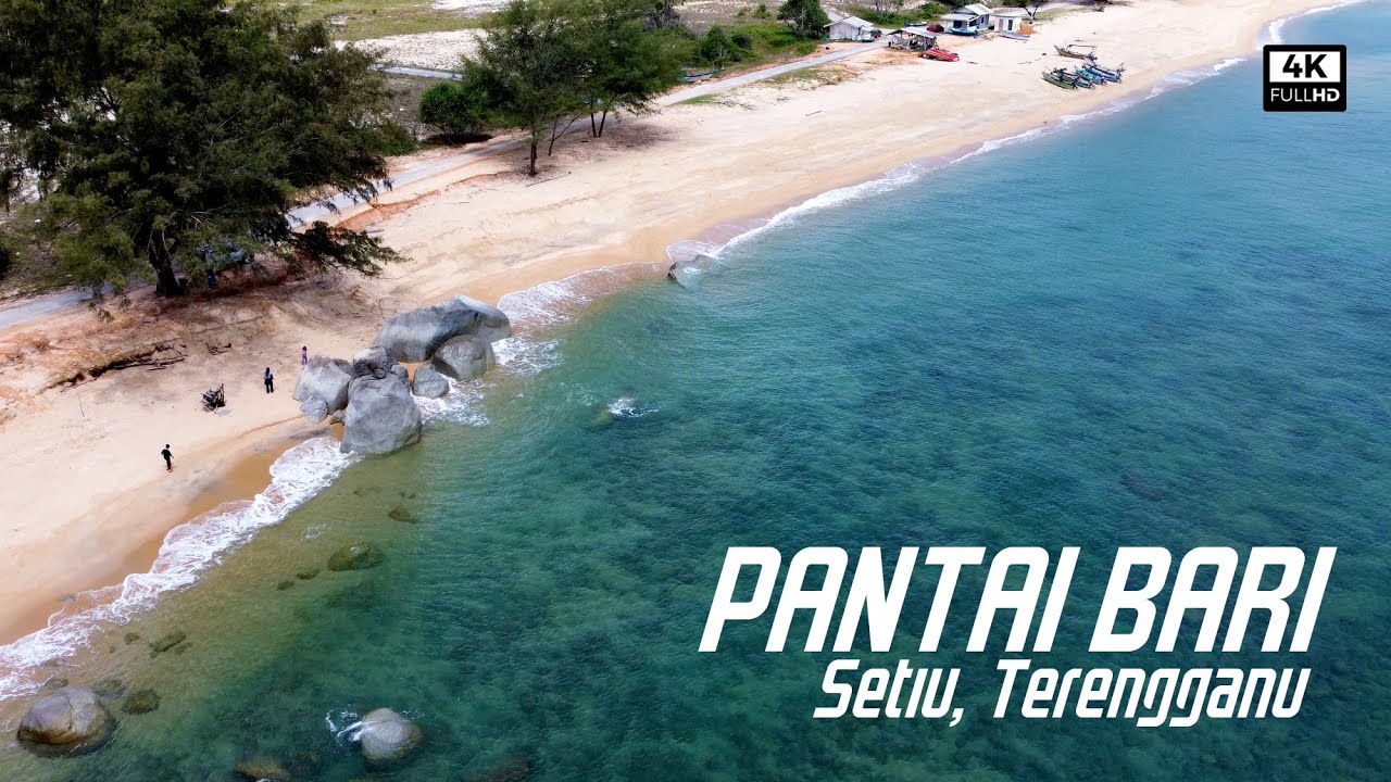 Pantai Bari Kecil, Setiu, Terengganu | Beautiful Terengganu | Terengganu Uncrowded Beach (4k Video)