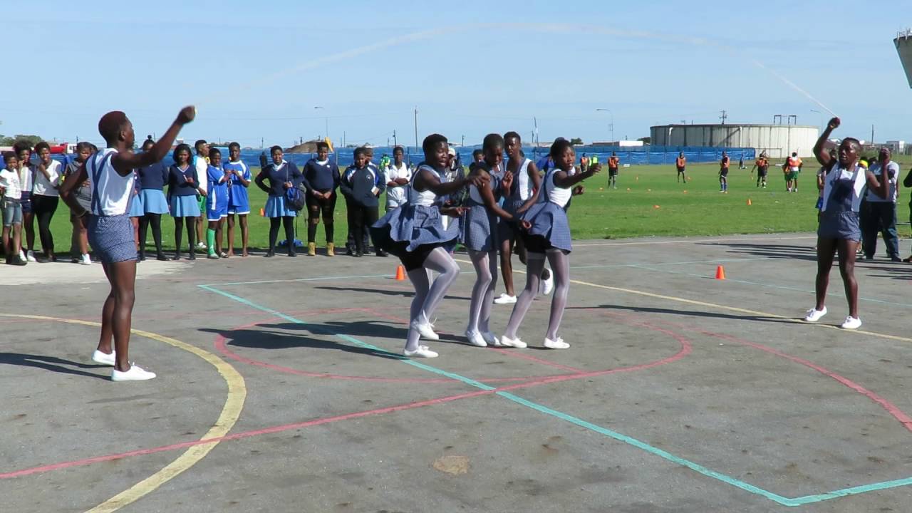 Indigenous games competition at Imizamo Yethu High School