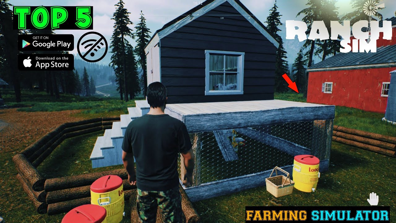 Top 5 Games Like Ranch Simulator For Android| top 5 farming games for android