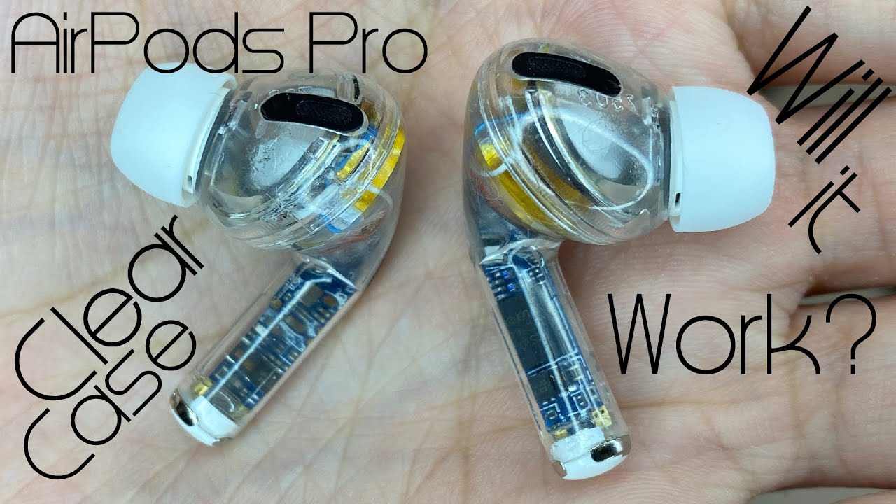 CLEAR case AirPods Pro Clone | Teardown | Take apart | Disassemble | Transparent see through hacks