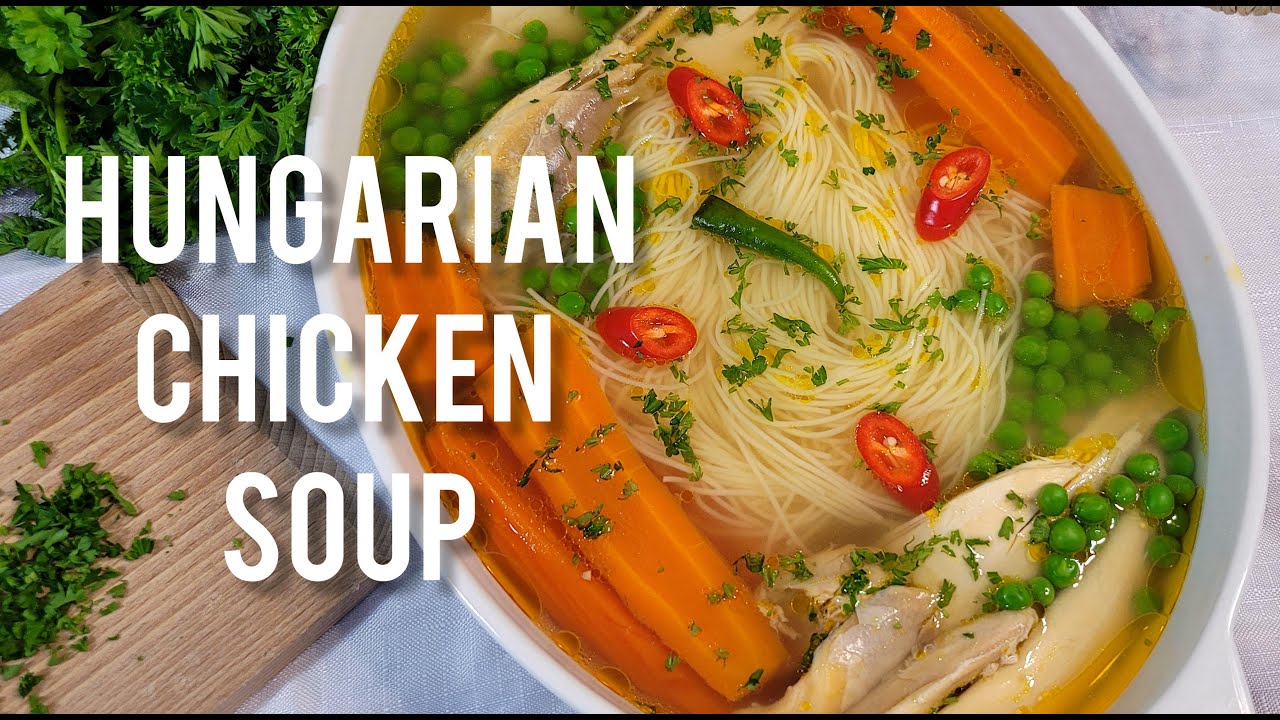 How to make clear Chicken Soup Csirkeleves #recipe #soup #chickensoup #chickennoodles #hungarian