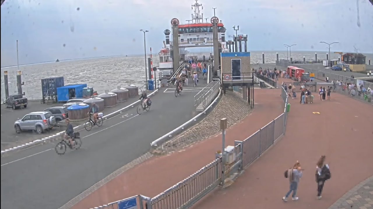 Livecam4k | Ferry terminal in Nes | Ameland Holland 🇳🇱  4k Ep4