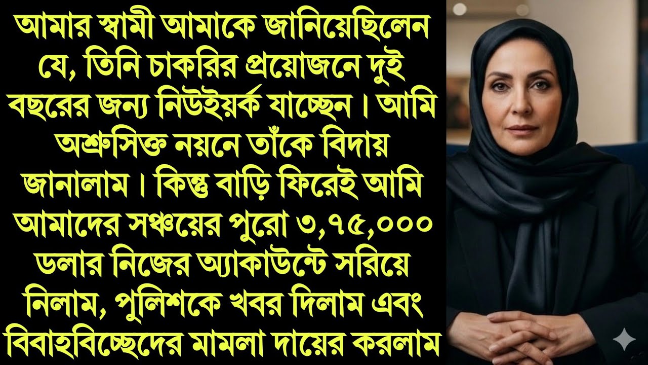 বিদেশে যাওয়ার নামে প্রেমিকার সাথে সংসার! আমার জমানো টাকা বাঁচাতে আমি যা করলাম...