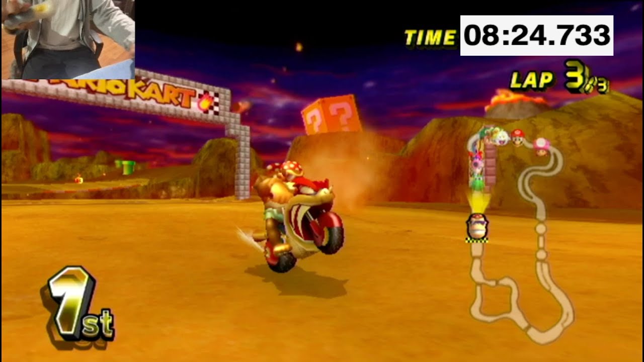 Mario Kart Wii One-Handed Speedrun (Star Cup) ~ 8:24.733 [WR]