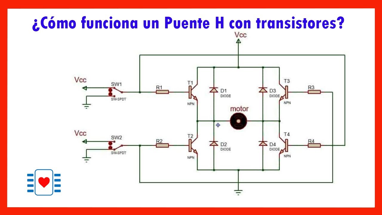 Puente H con transistores, para conectar motores parte (1)