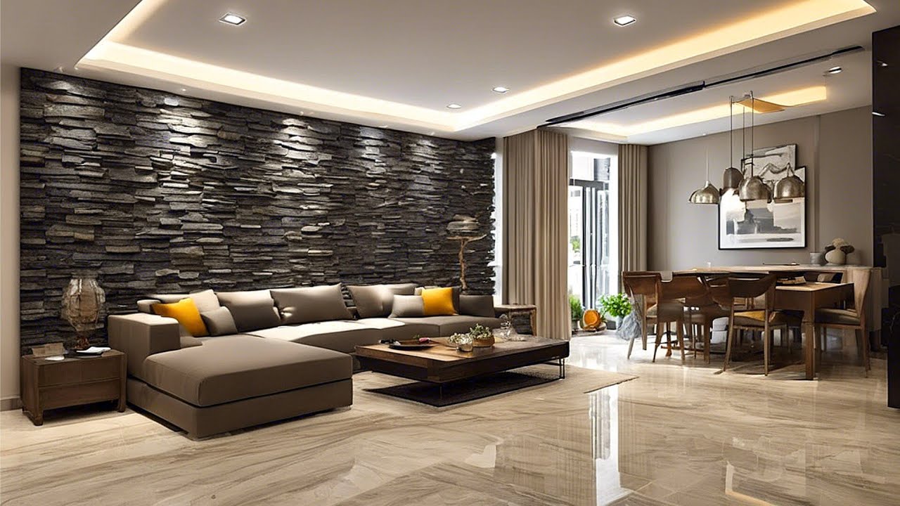 Inspiring Stone Wall Cladding Ideas For Living Rooms 2024 Modern Home Interior Wall Decoration