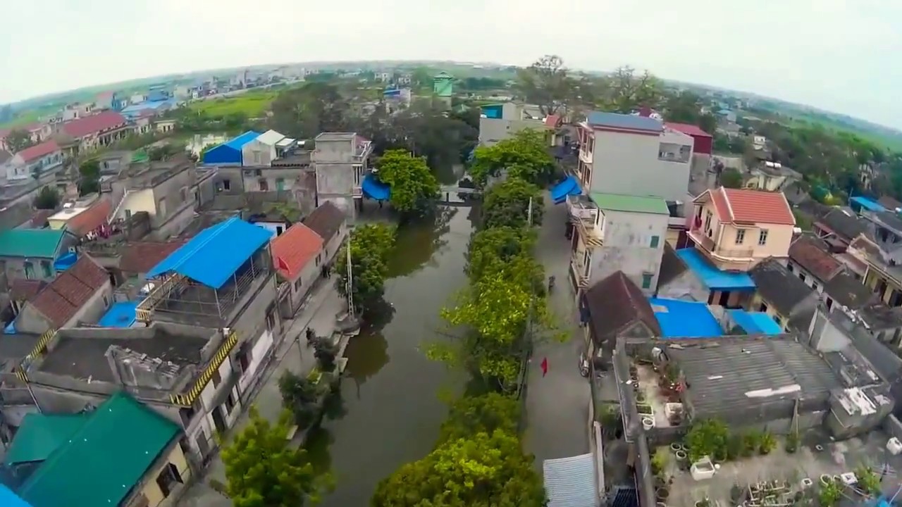 Flycam làng Cự Trữ - xã Phương Định - huyện Trực Ninh - tỉnh Nam Định