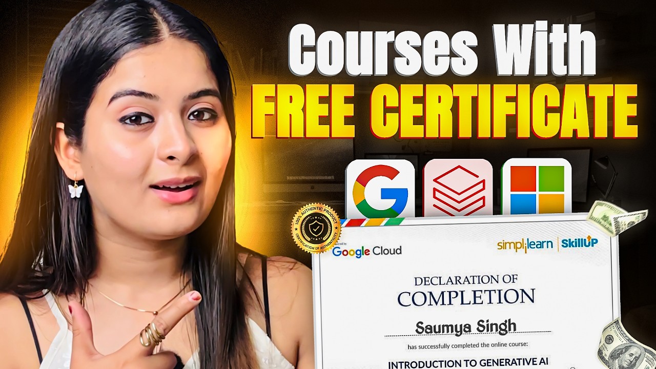 Free Certification Courses from Microsoft, Google & Databricks