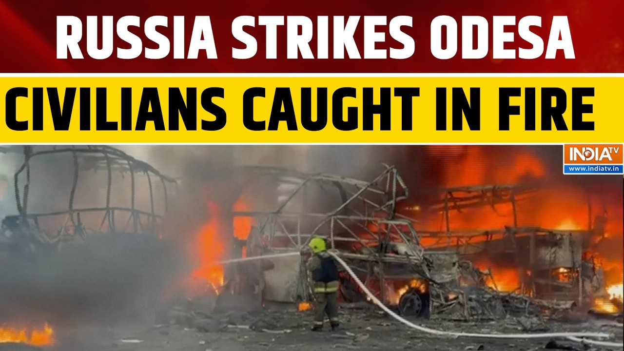 Russian Strikes Hit Civilian Infrastructure in Odesa Ukraine Four Injured in Attack | World News