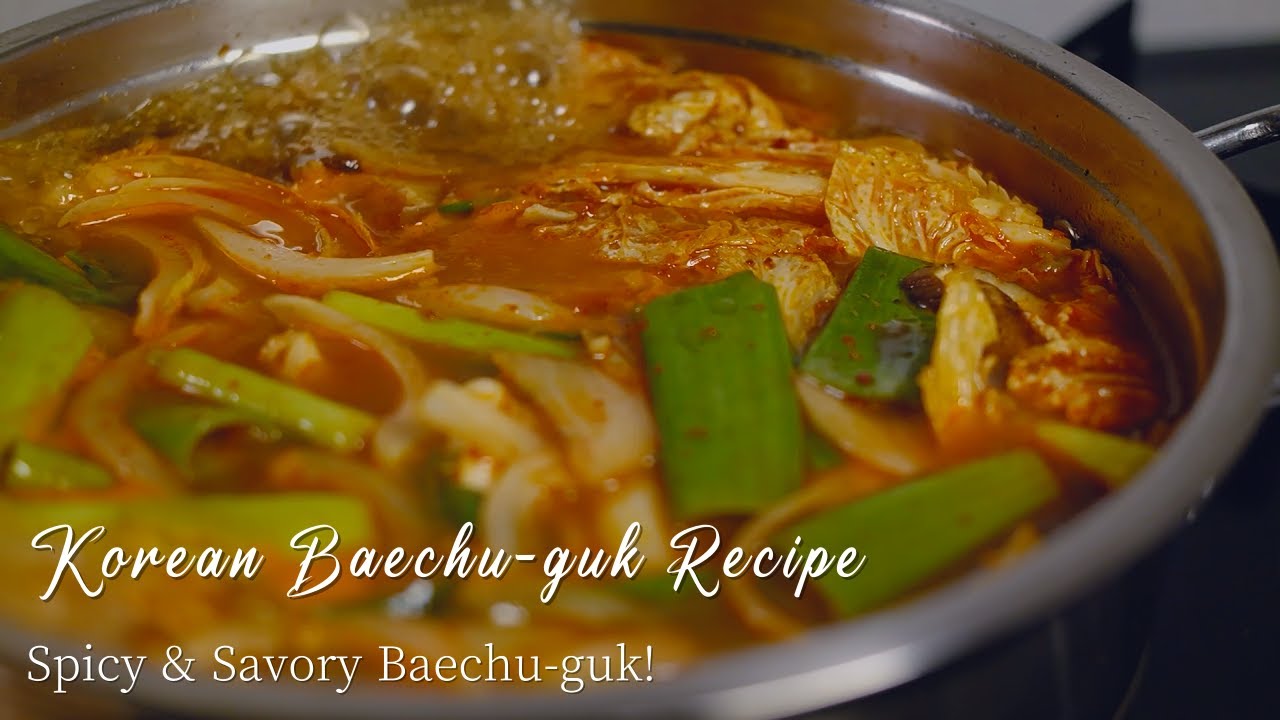 Рецепт корейского супа Baechu-guk | Слегка острый суп из нашинской капусты Doenjang