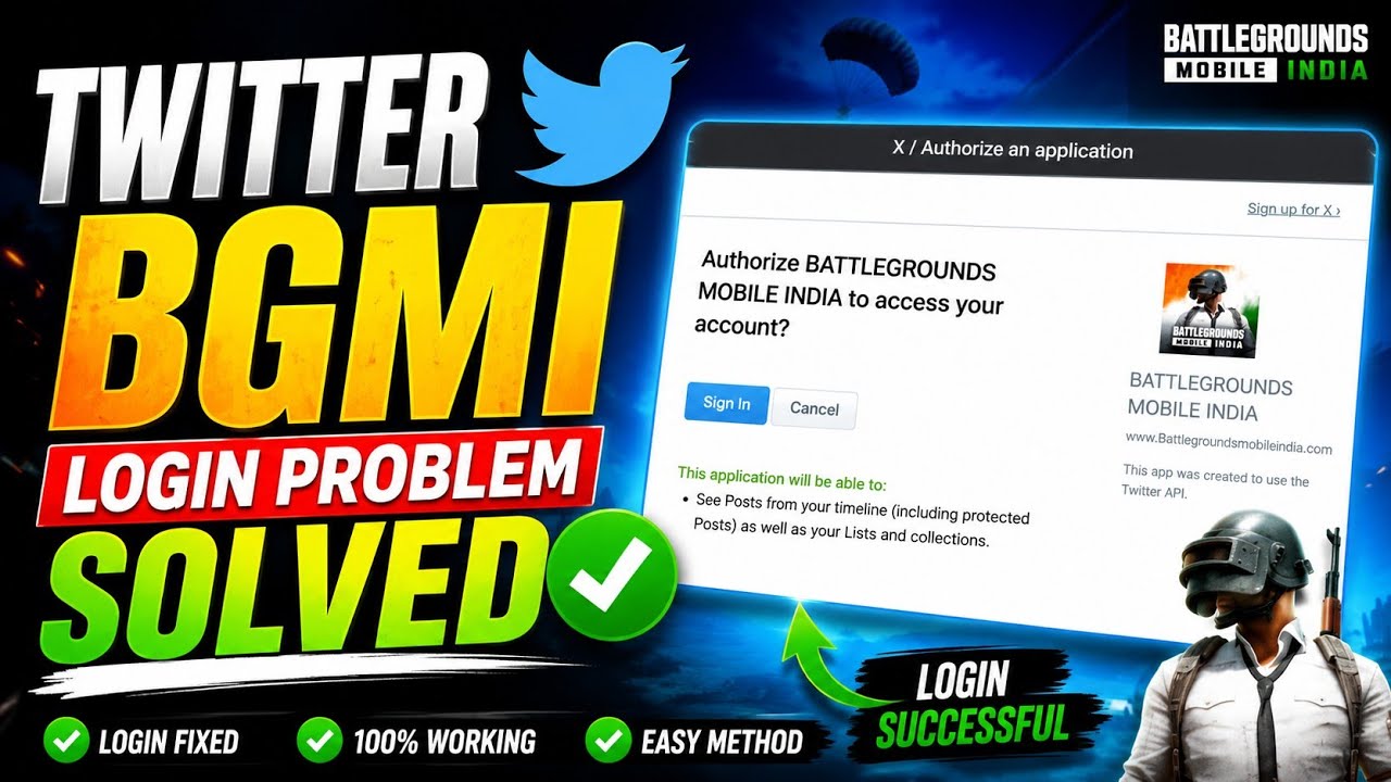 BGMI Twitter Login Problem Solved ✅ | 100% Working Fix (ANDROID)