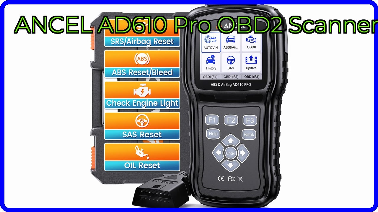 REVIEW (2026): ANCEL AD610 Pro OBD2 Scanner. ESSENTIAL details.