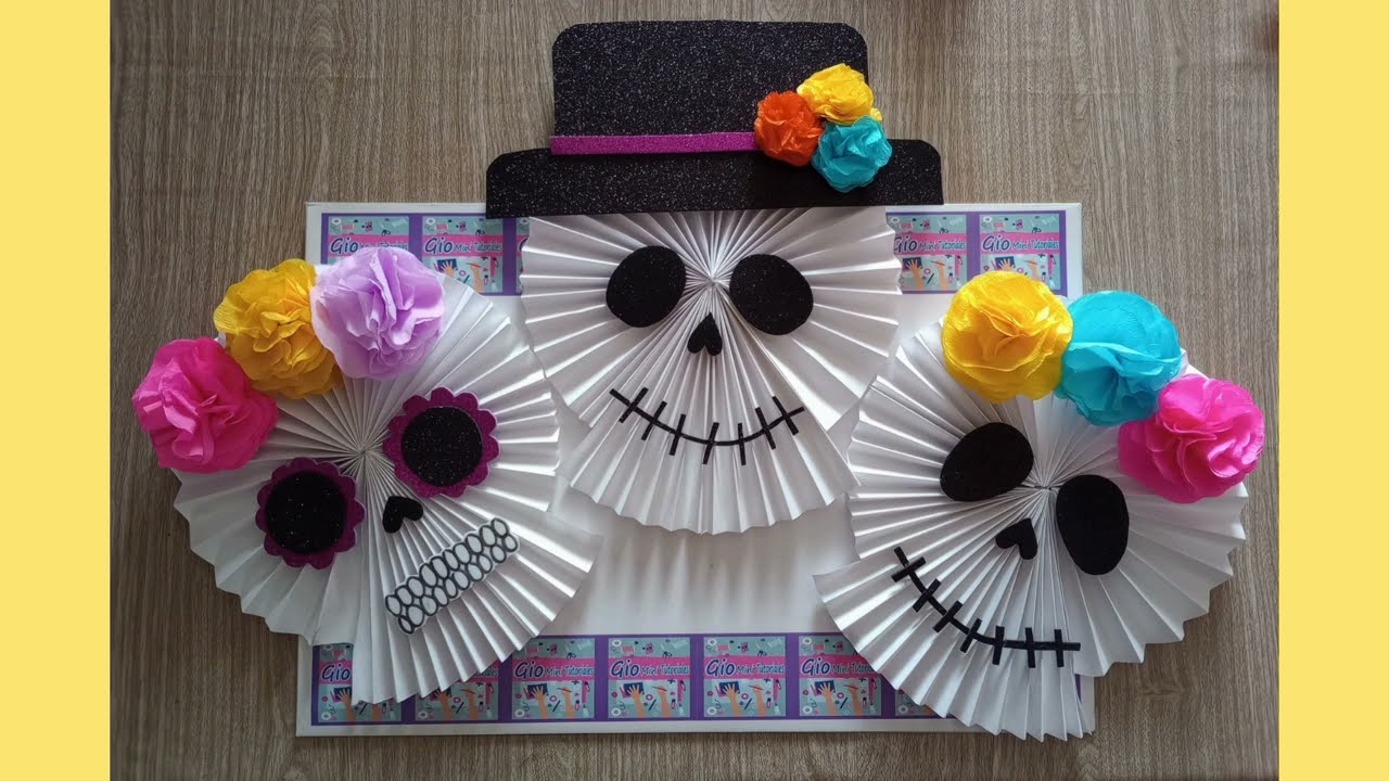 como hacer una catrina para DIA DE MUERTOS #diy #tutoria #manualidades #diademuertos
