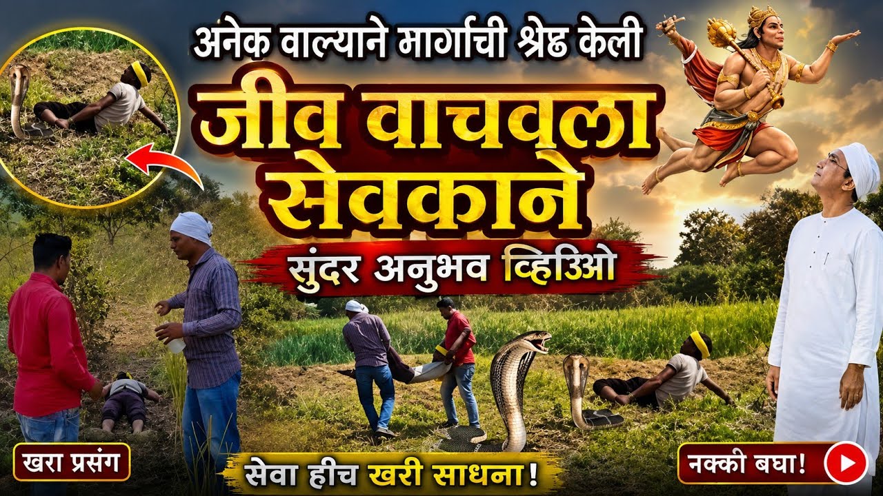 सापा पासून जीव वाचला |अनेक वाल्या व्यक्तीचे मार्गाचा सेवकानी वाचवले |परमात्मा एक अनुभव व्हिडिओ  