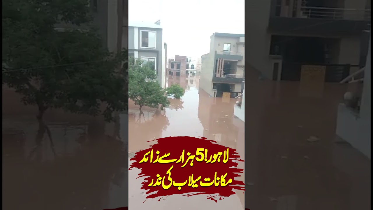 Exclusive Footage | Lahore Destruction | Flood Hits Punjab | Latest Update | #Flood #shorts