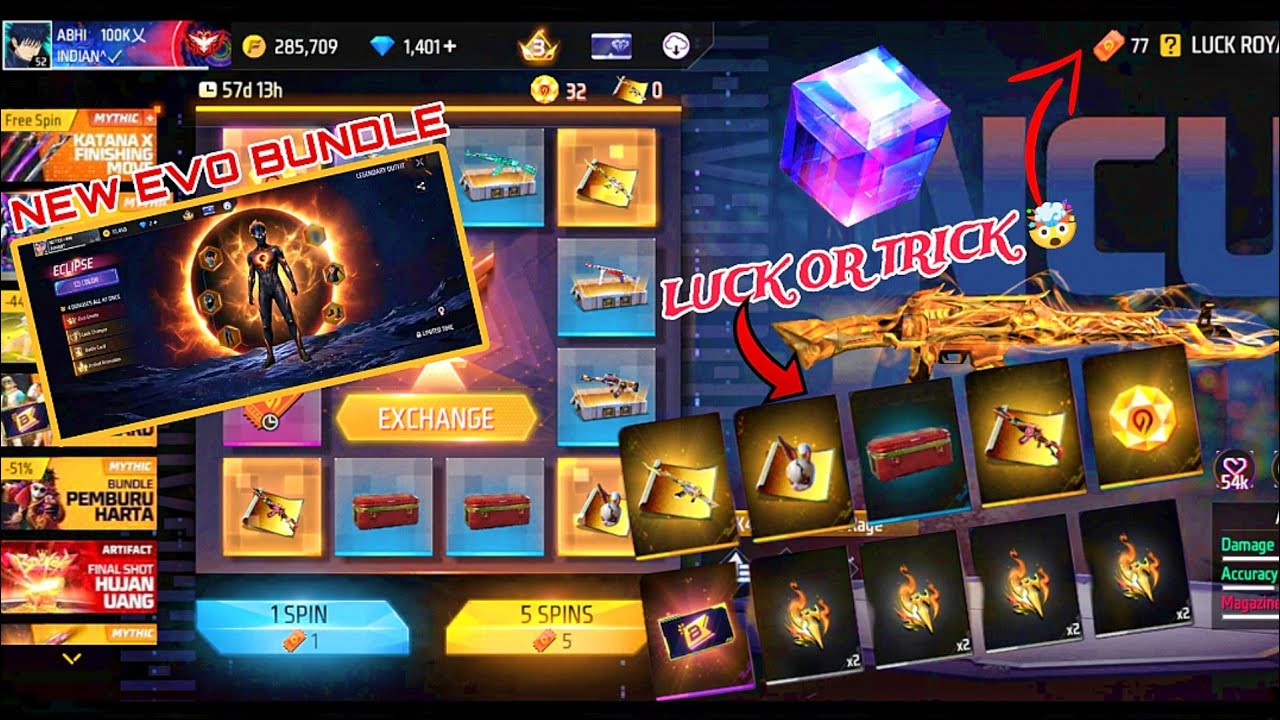 3IN1 INCUBATOR SPIN AND NEW EVO BUNDLE IN FREE FIRE INDONESIA SERVER 🇮🇩❤️‍🩹#FF #incubator #evobundel