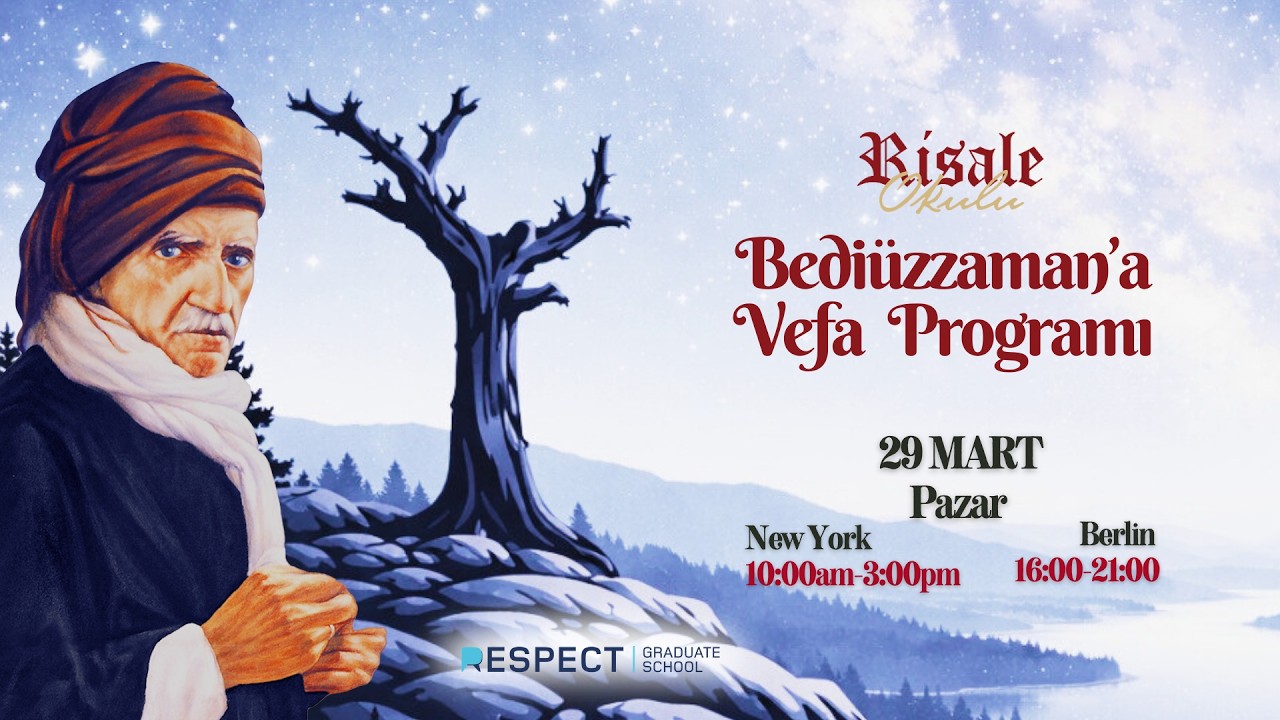 Bedi&uuml;zzaman&rsquo;a  Vefa  Programı | 29 Mart Pazar 2026