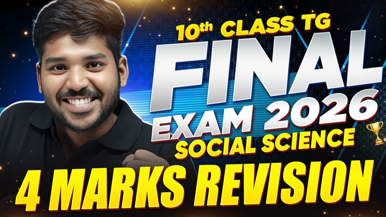 TG 10th Class 4 Marks  Final Exam | Social Science | Public Exam Important Questions
