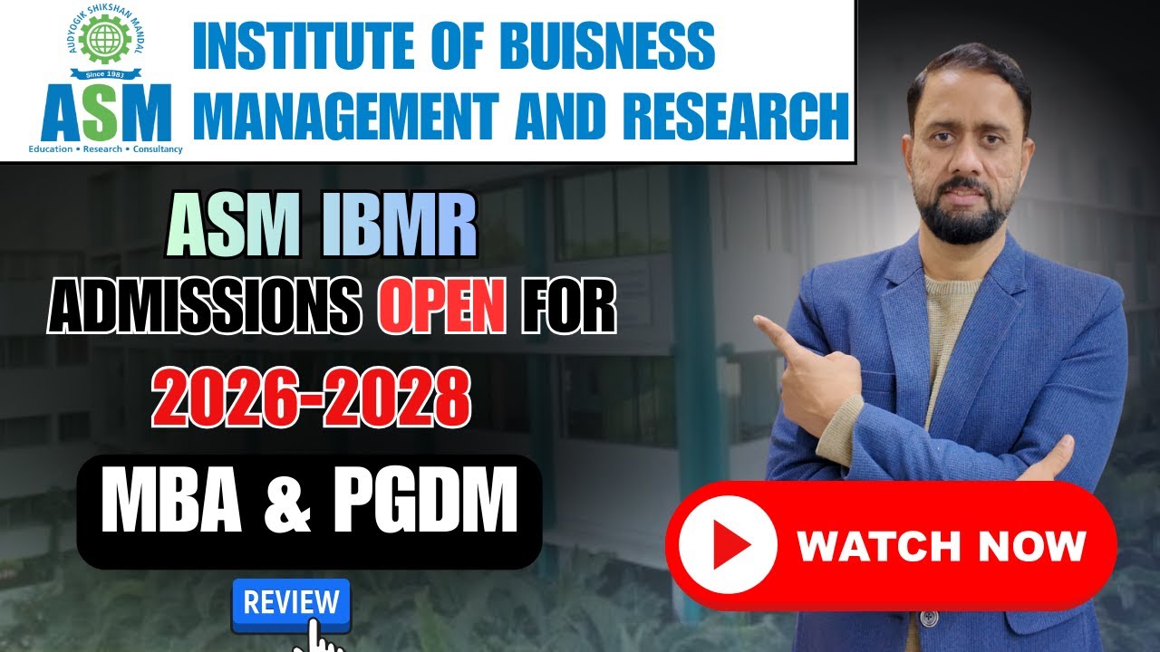 ASM IBMR Pune Honest Review | Fees, Placements, MBA vs PGDM | Worth It?