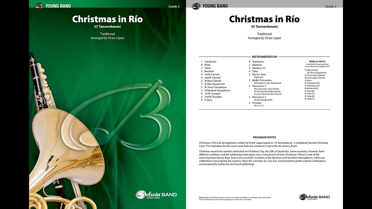 Christmas in Río, arr. Victor López – Score & Sound