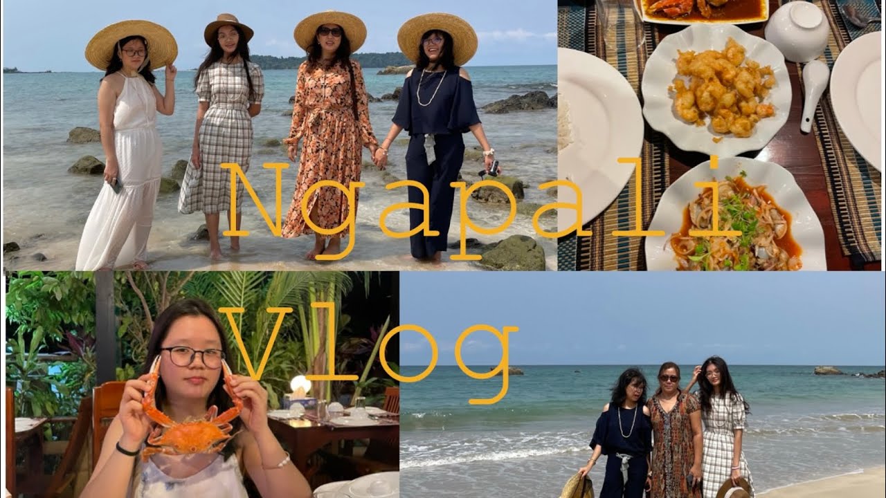 Ngapali vlog 🏝 (most beautiful beach in Myanmar)#travel#ngapali #myanmar