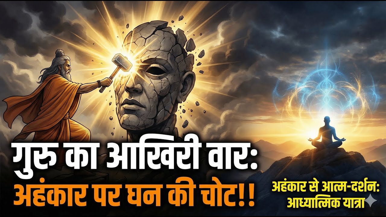 4/2/26 - गुरु का आखिरी वार: अहंकार पर घन की चोट!! अहंकार से आत्म-दर्शन: आध्यात्मिक यात्रा