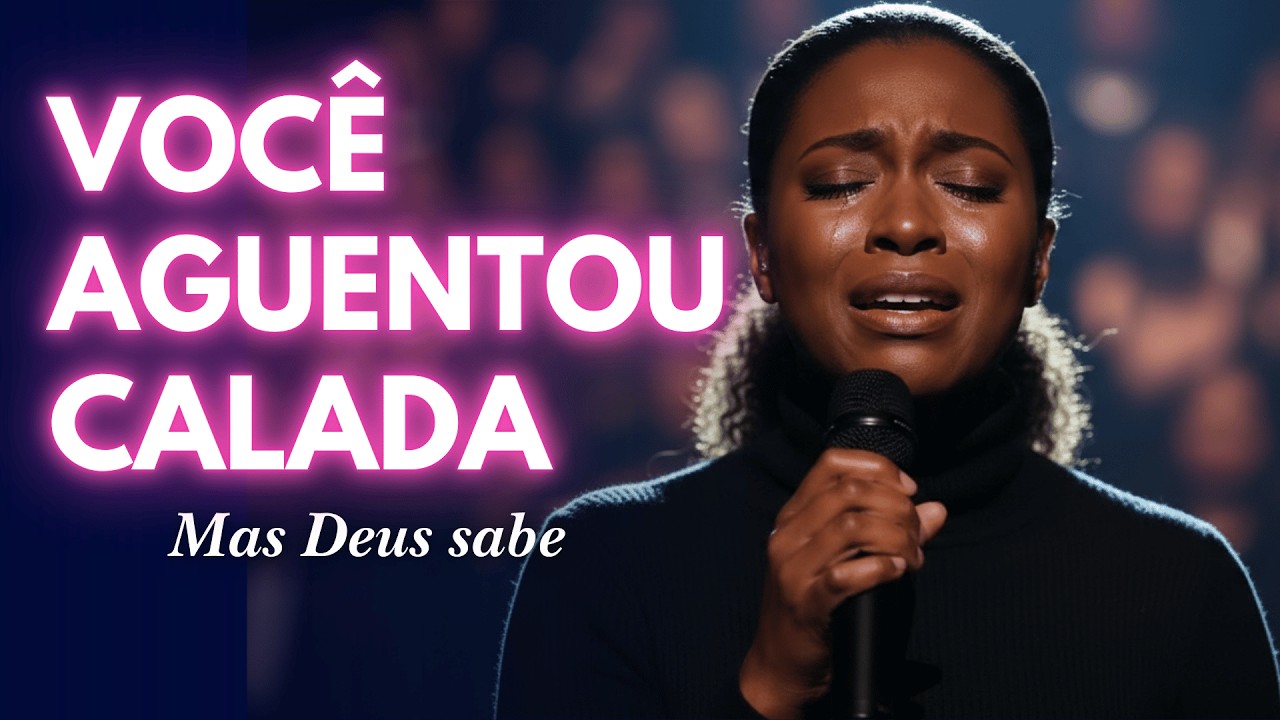 VOCÊ AGUENTOU CALADA (Mas Deus sabe) Louvor inspiração Aline Barros | Música Gospel