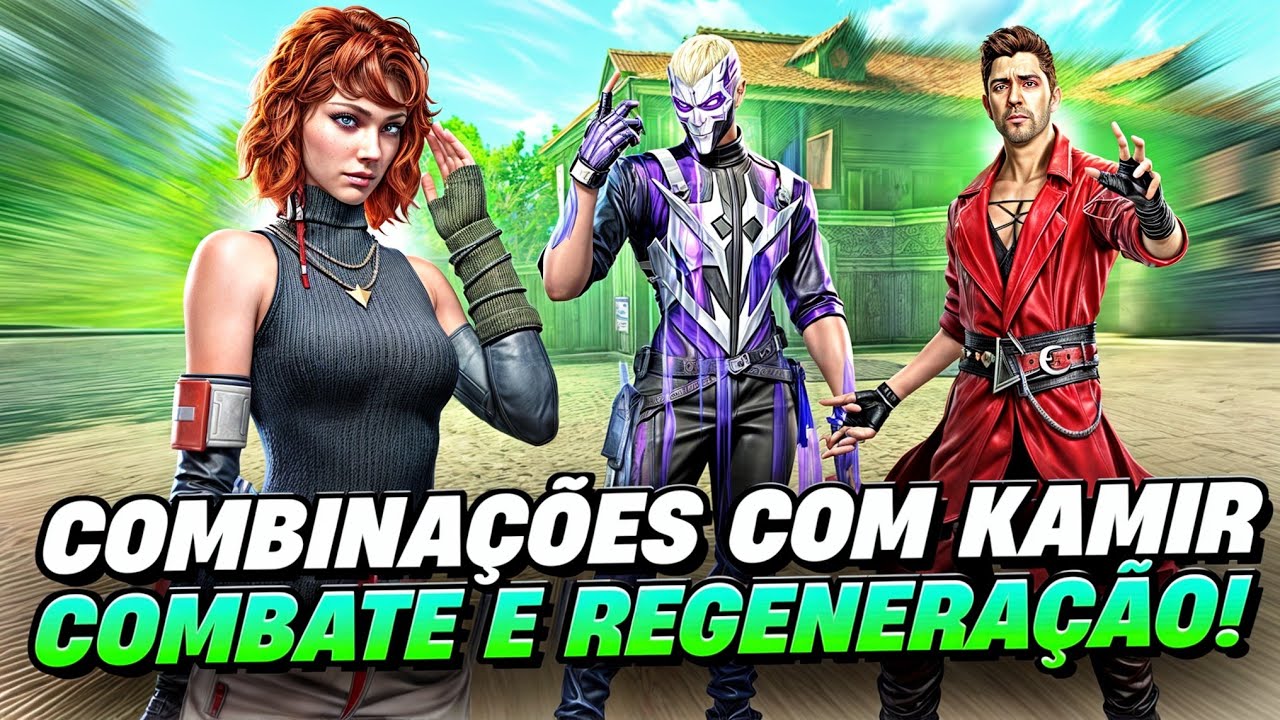 3 COMBINAÇÕES PARA JOGAR COM O KAMIR NO FREE FIRE EM 2024 !