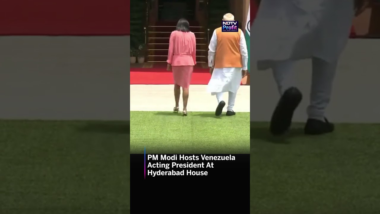 PM Modi Hosts Venezuela Acting President At Hyderabad House