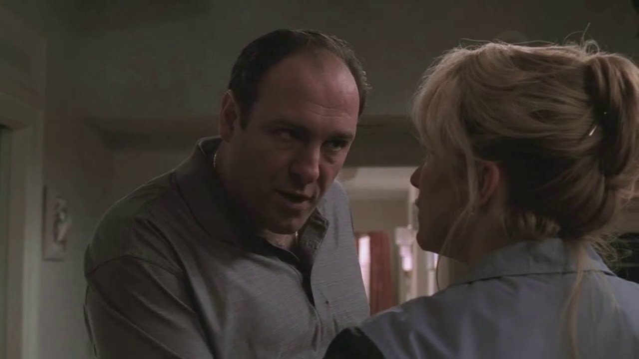 Irina Calls Tony At Home, Carmela Get's Pissed - The Sopranos HD