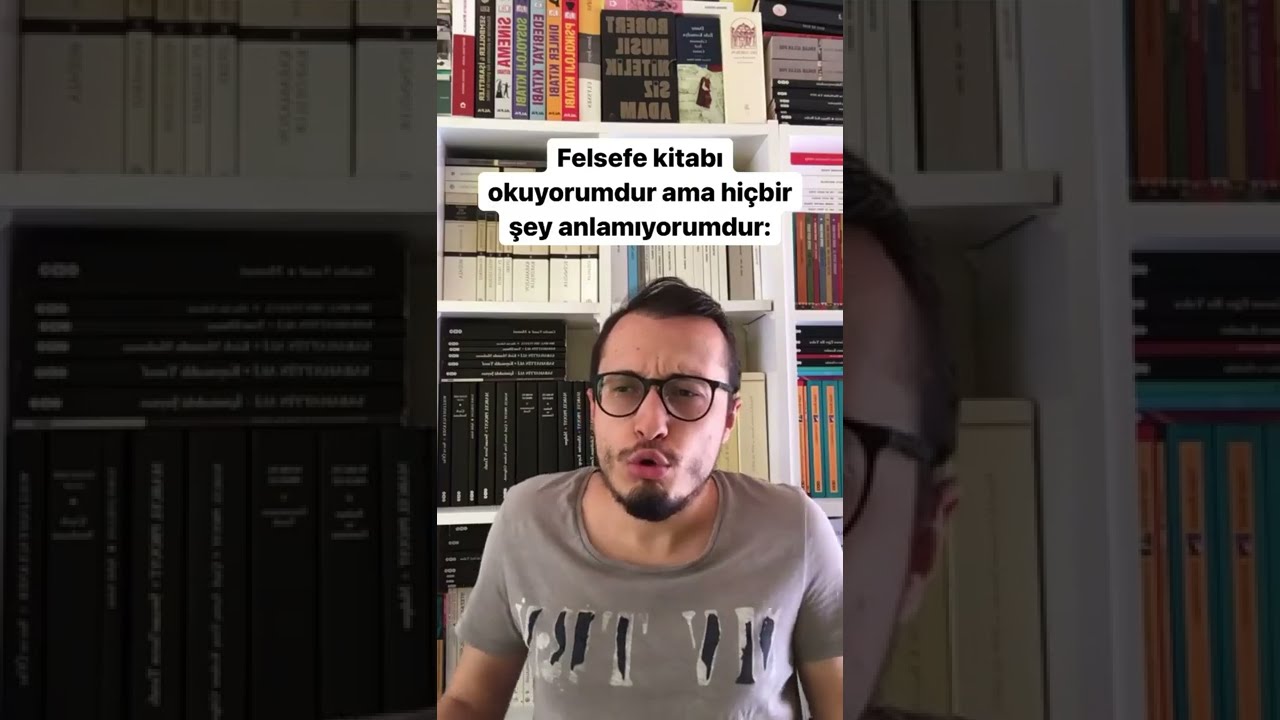Felsefe Kitabı Okuyorumdur Ama Hi&ccedil;bir Şey Anlamıyorumdur 😩 #shorts #kitap #felsefe #kitap&ouml;nerileri