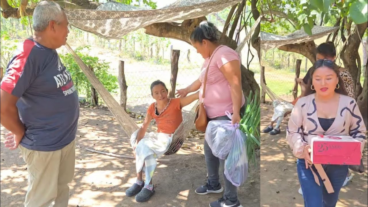 NORA le celebra el cumpleaños a don LINO: doña MICHE la recibe con abrazos 🥰