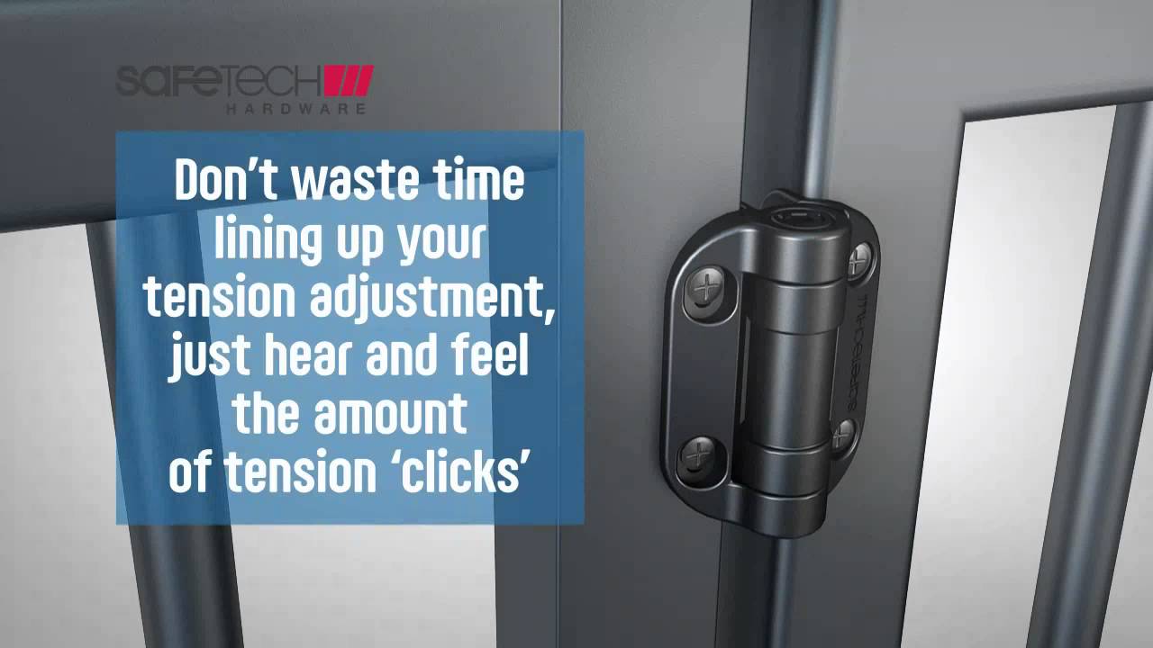 Safetech Hardware Revolutionary Adjustable Tension Gate Hinges