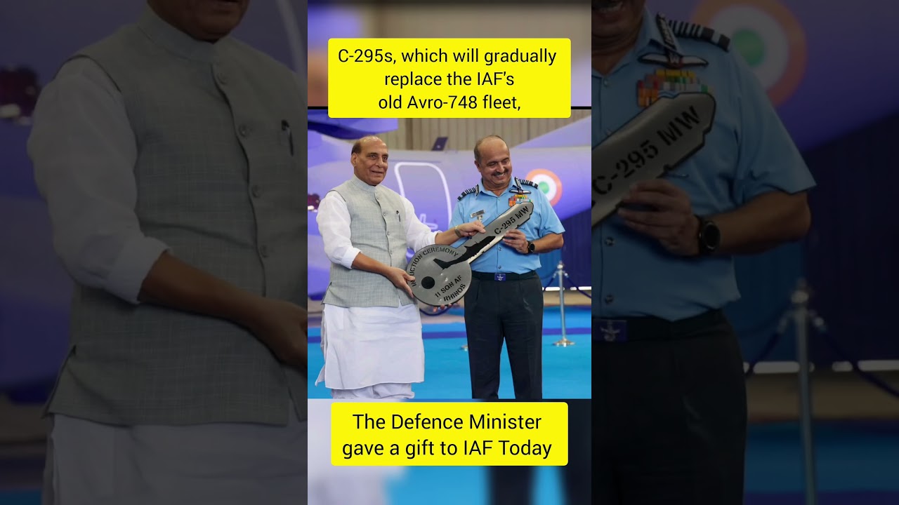 C-295s, which will gradually replace the IAF's old Avro-748 fleet,&nbsp; #shortvideos