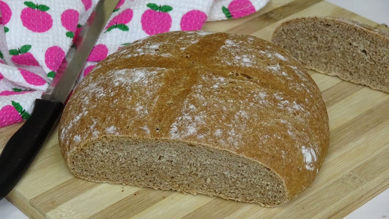 PAN DE ESPELTA CASERO 100% INTEGRAL, SIN MASA MADRE! RÁPIDO PARA PRINCIPIANTES🍞SPELLET BREAD 100%