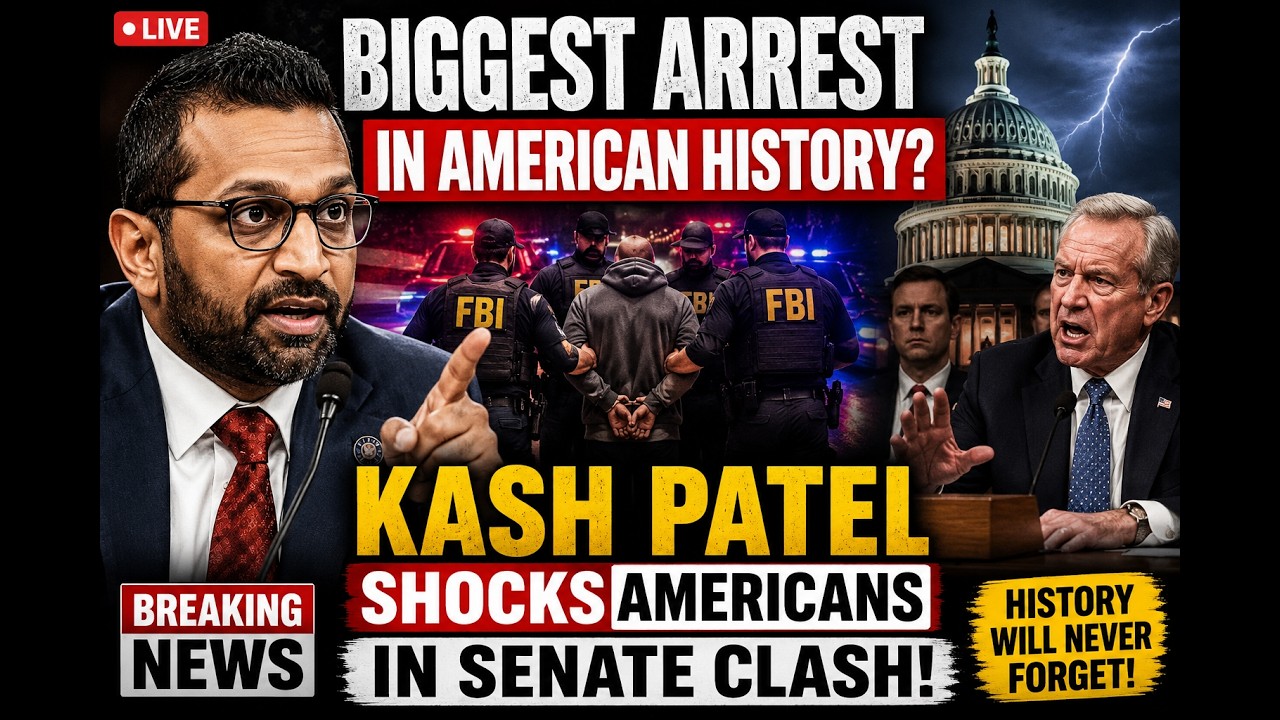 LIVE   Biggest Arrest In American History  Kash Patel SHOCKS Americans In Senate Clash   US News